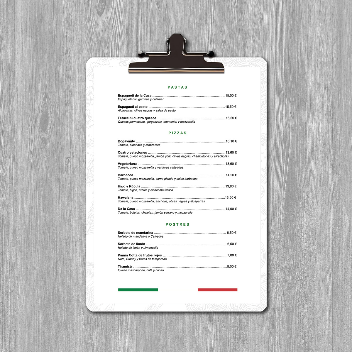 Imagen Corporativa Zaragoza. Diseño gráfico. Logotipo La Tarantella. Cartas Restaurante. Dípticos. Trípticos. Catálogos. Papelería. Tarjetas. Packaging. Zaragoza. Diseño de Imagen Corporativa Zaragoza