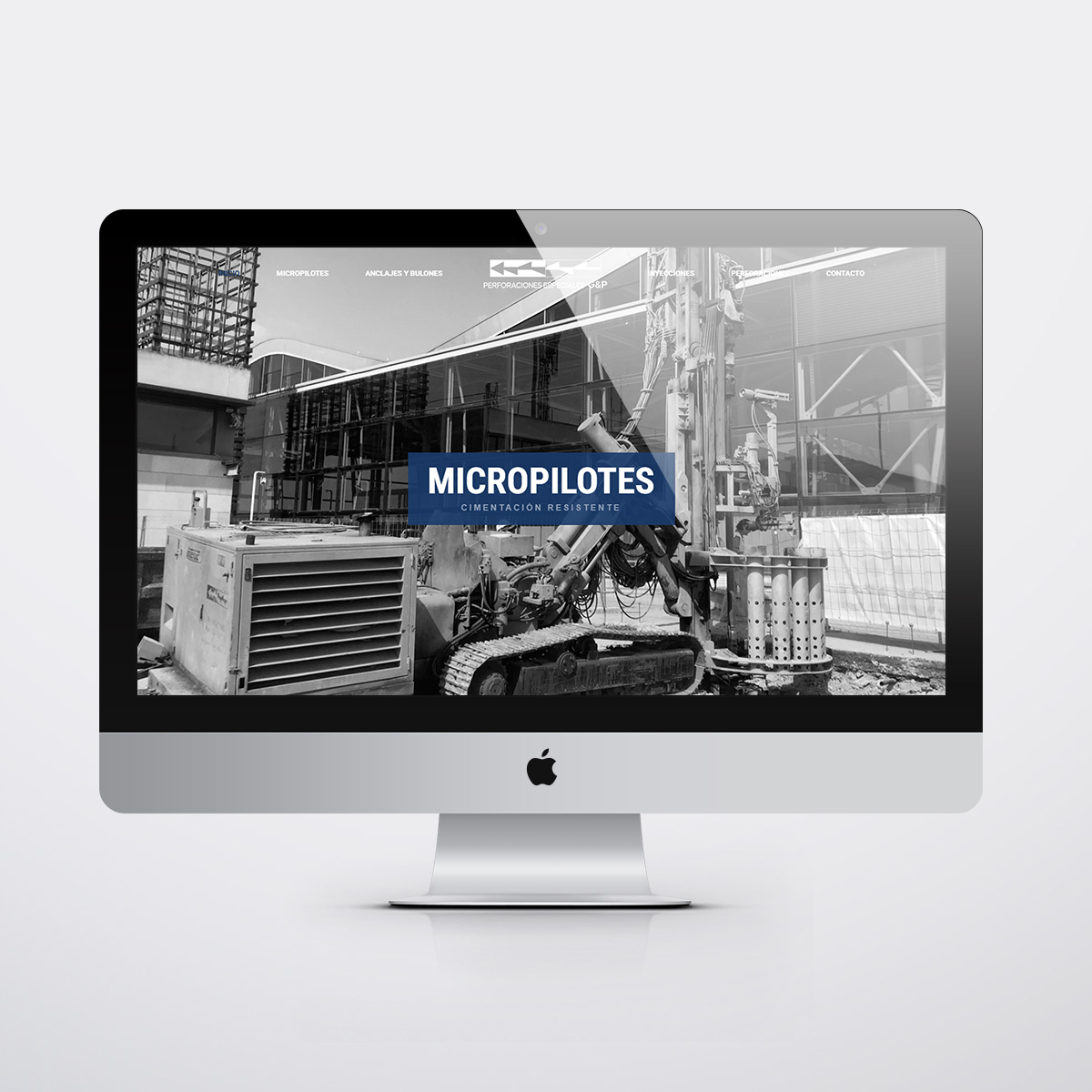 Diseño páginas web en Zaragoza. Intermedio 2.0. Diseño página web Perforaciones Especiales G&P. Posicionamiento web en buscadores. Google.